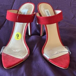 Steve Madden Red Suede Heels